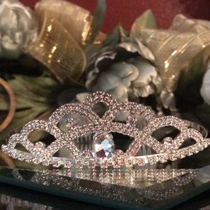 Tiara Crystal Rhinestone Silver (new)